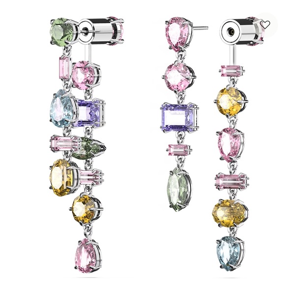 Swarovski NEW Gema crystal drop earrings - Picture 3 of 7
